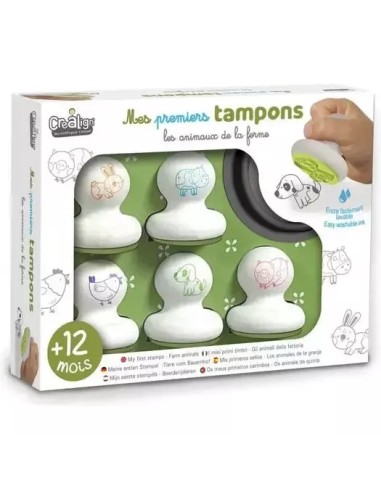 Mes premiers tampons Animaux de la ferme - CréaLign' - Créa Lign’