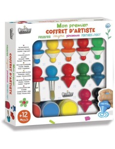 Mon premier coffret d'artiste - CréaLign' - Loisirs créatifs enfant - Créa Lign’