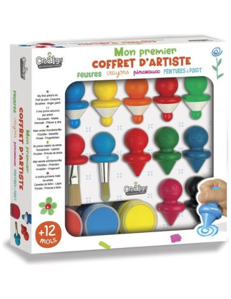 Mon premier coffret d'artiste - CréaLign' - Loisirs créatifs enfant - Créa Lign’
