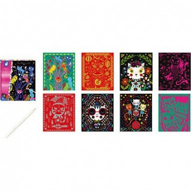 Cartes à gratter "Scratch Art Chats"