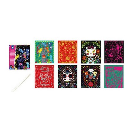 Cartes à gratter "Scratch Art Chats"
