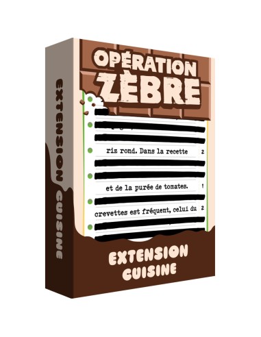 Opération Zèbre - Extension Cuisine - Games - Jeux de société - Big Moustache