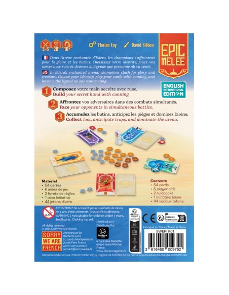 Epic Melee - Jeu de société - Sorry We Are French