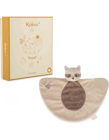 Doudou de dentition Raton laveur Grignoti - Cadeau de naissance - Kaloo