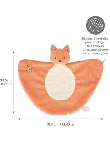 Doudou de dentition Écureuil Grignoti - Cadeau de naissance - Kaloo