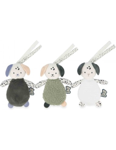 Set de 3 doudous sensoriels chiens, à caresser - Dès la naissance - Kaloo
