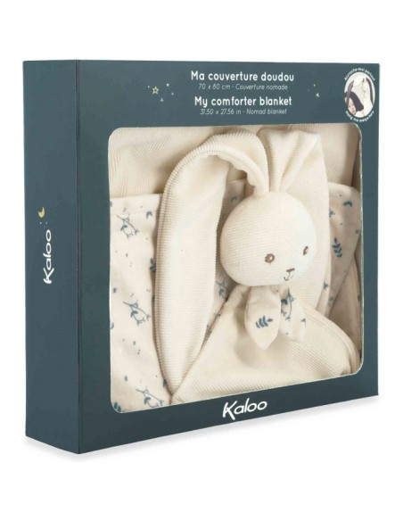 Ma couverture doudou crème - Cadeau de naissance - Kaloo