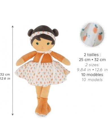 Poupée en tissu 32cm Éloïse - Pour bébé dès la naissance - Kaloo