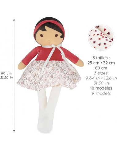 Poupée Émilie Xxl 80 cm - Tendresse - Peluche géante - Kaloo