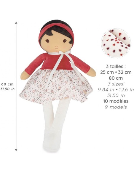 Poupée Émilie Xxl 80 cm - Tendresse - Peluche géante - Kaloo