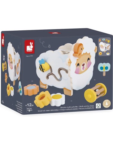 Mouton Multi-Activités : Manipulation & Encastrement - Janod