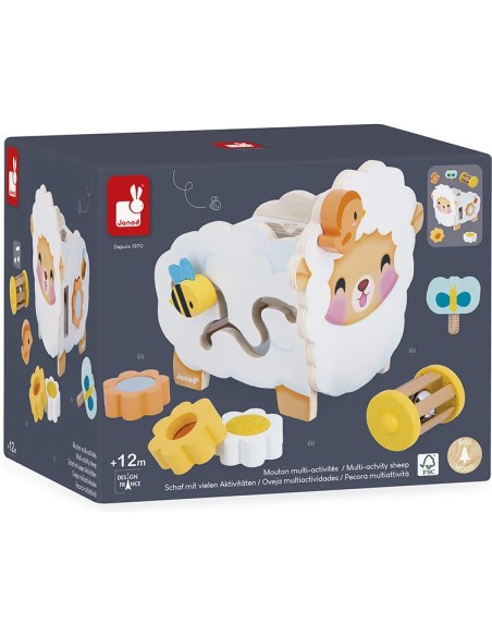 Mouton Multi-Activités : Manipulation & Encastrement - Janod