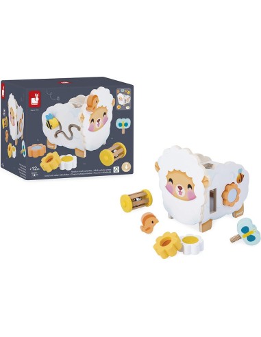 Mouton Multi-Activités : Manipulation & Encastrement - Janod