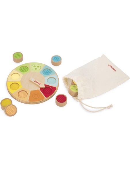 Roue mémo touch Sensoriel - Jeu éducatif enfant - Janod