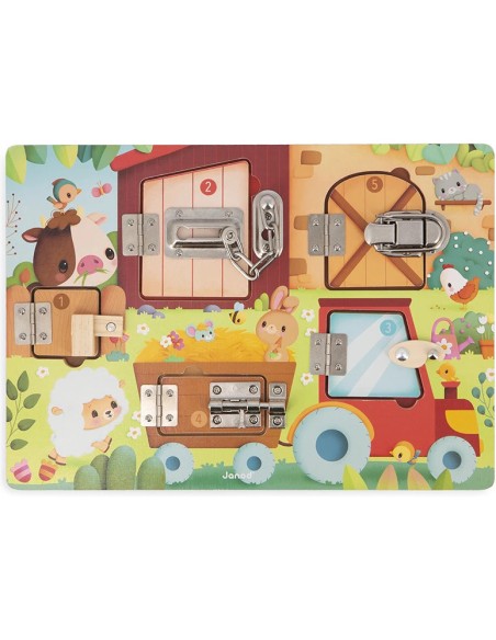 Planche à Verrous La Ferme : Jeux éducatifs - Janod