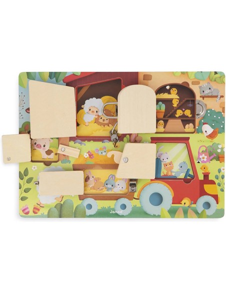 Planche à Verrous La Ferme : Jeux éducatifs - Janod