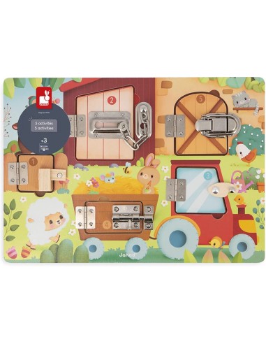 Planche à Verrous La Ferme : Jeux éducatifs - Janod