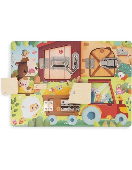 Planche à Verrous La Ferme : Jeux éducatifs - Janod