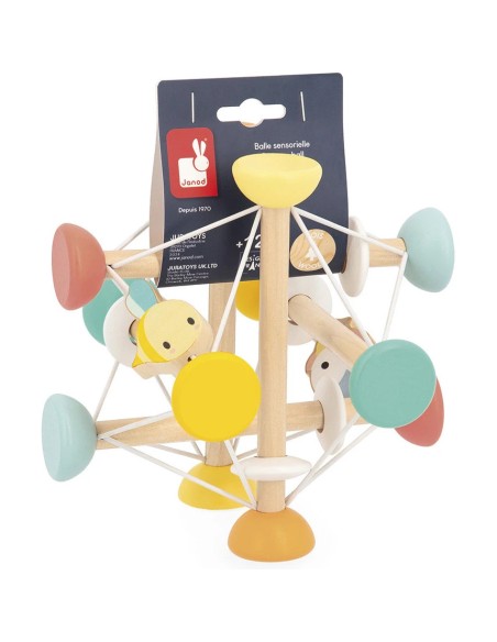 Balle sensorielle Pure - Jouet d'éveil en bois - Janod