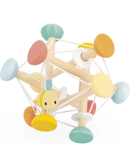 Balle sensorielle Pure - Jouet d'éveil en bois - Janod