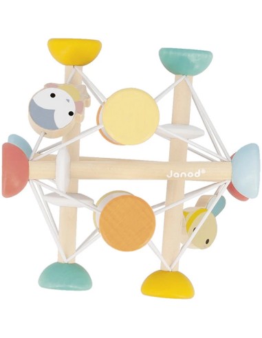 Balle sensorielle Pure - Jouet d'éveil en bois - Janod