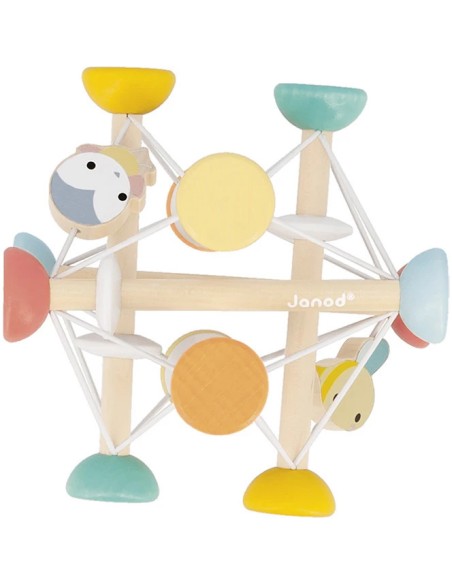 Balle sensorielle Pure - Jouet d'éveil en bois - Janod