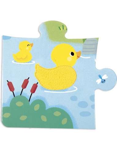 Puzzle tactile Ferme - Puzzle enfant - Janod