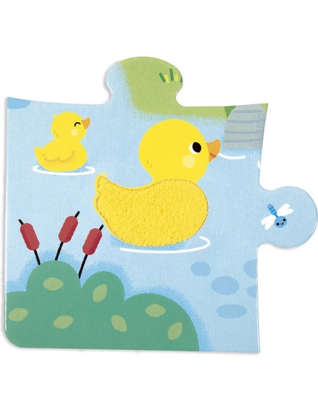 Puzzle tactile Ferme - Puzzle enfant - Janod