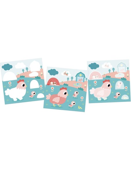 Coffret Créatif Feutre Magique La Ferme - 18 mois : Peinture par numéro & coloriage - Janod