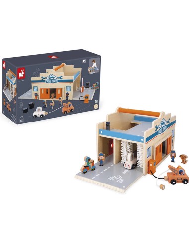 Mon premier garage Cross Roads - Jouet en bois - Janod