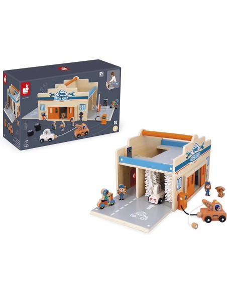 Mon premier garage Cross Roads - Jouet en bois - Janod