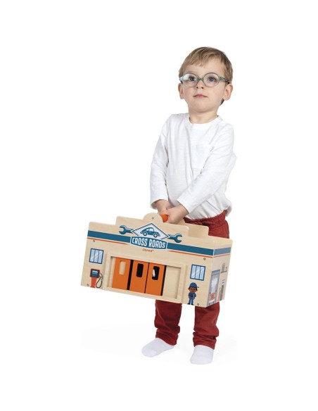 Mon premier garage Cross Roads - Jouet en bois - Janod