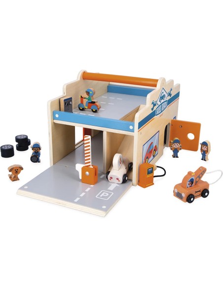Mon premier garage Cross Roads - Jouet en bois - Janod