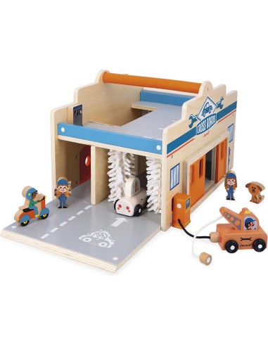 Mon premier garage Cross Roads - Jouet en bois - Janod