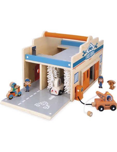 Mon premier garage Cross Roads - Jouet en bois - Janod