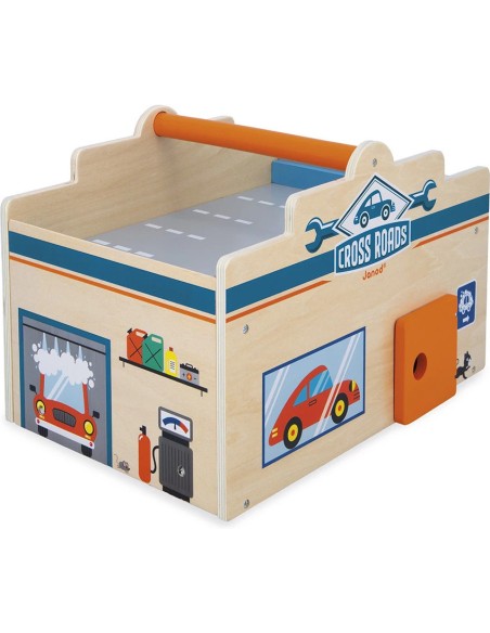 Mon premier garage Cross Roads - Jouet en bois - Janod