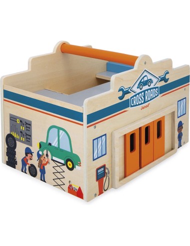 Mon premier garage Cross Roads - Jouet en bois - Janod