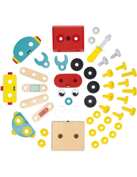 Robot Brico'Kids : Jeux de construction - Janod
