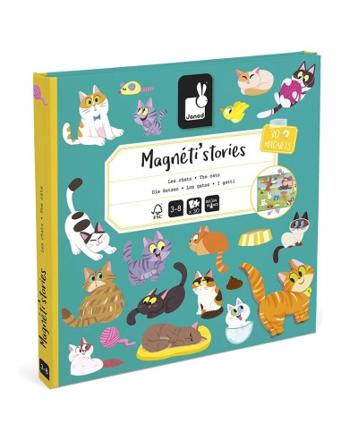Magnéti'stories les Chats : Jeux éducatifs magnétiques - Janod
