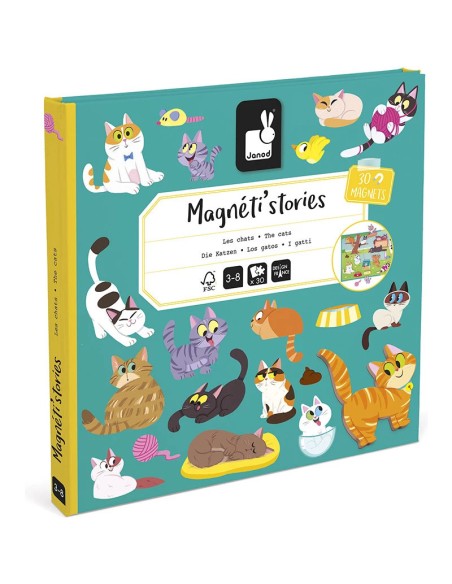 Magnéti'stories les Chats : Jeux éducatifs magnétiques - Janod