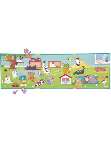 Magnéti'stories les Chats : Jeux éducatifs magnétiques - Janod