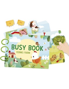 Busy-book Ferme en carton : Jeux éducatifs - Janod