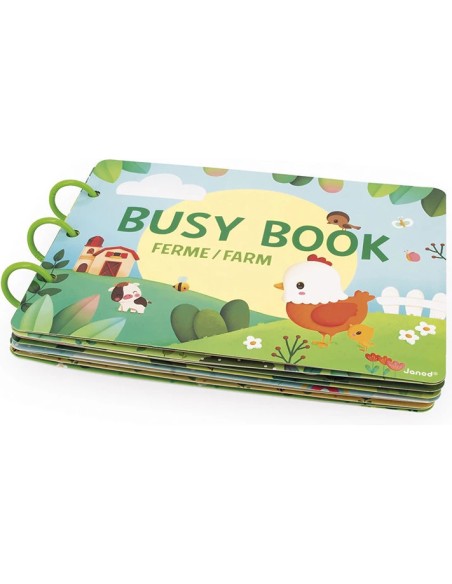 Busy-book Ferme en carton : Jeux éducatifs - Janod