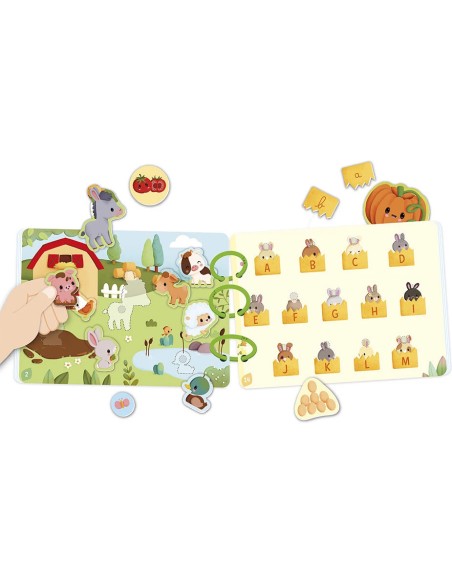 Busy-book Ferme en carton : Jeux éducatifs - Janod