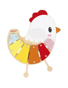 Xylo Poulette - bois - : Jouets Musicaux - Janod