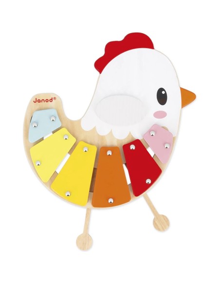 Xylo Poulette - bois - : Jouets Musicaux - Janod