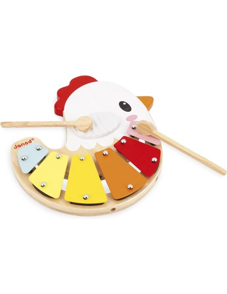 Xylo Poulette - bois - : Jouets Musicaux - Janod