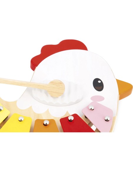Xylo Poulette - bois - : Jouets Musicaux - Janod