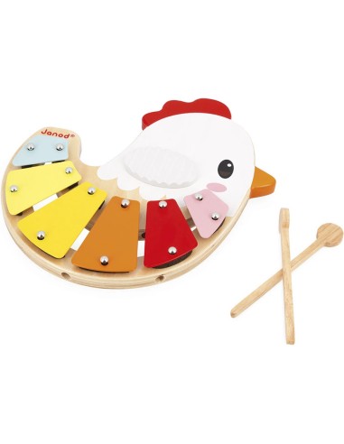 Xylo Poulette - bois - : Jouets Musicaux - Janod