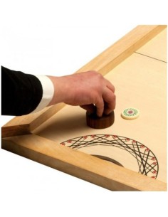 Set 2 frappeurs Shuffle-Puck + palet + poudre - Carrom Art 2